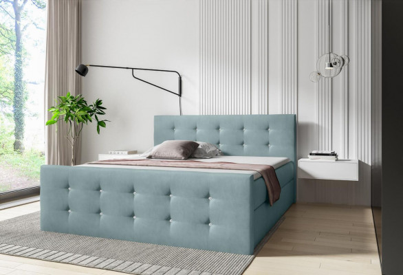 Łóżko skrzyniowe Hotel Meble Łóżko Sypialnia duże 200x200 podwójne